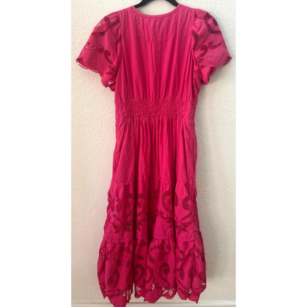 Anthropologie $249 Medium Somerset Cut Out Cottagecore Summer Flowy Maxi Dress - Picture 8 of 12